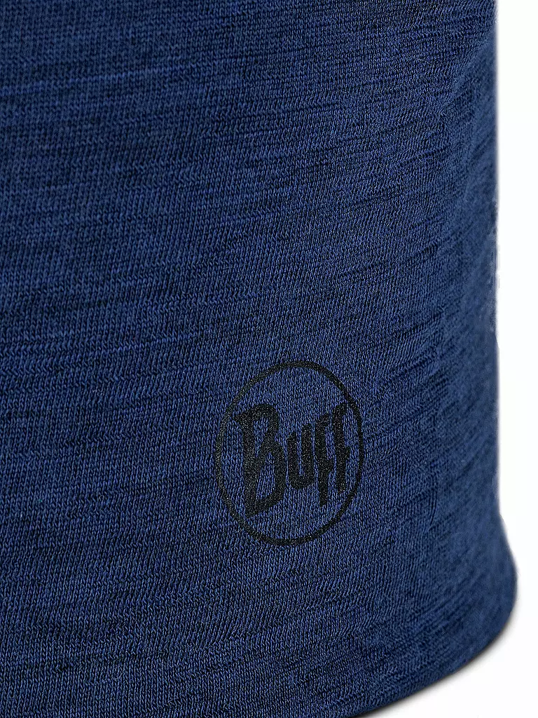 BUFF | Bonnet enfant réversible en mérinos léger | Bleu foncé