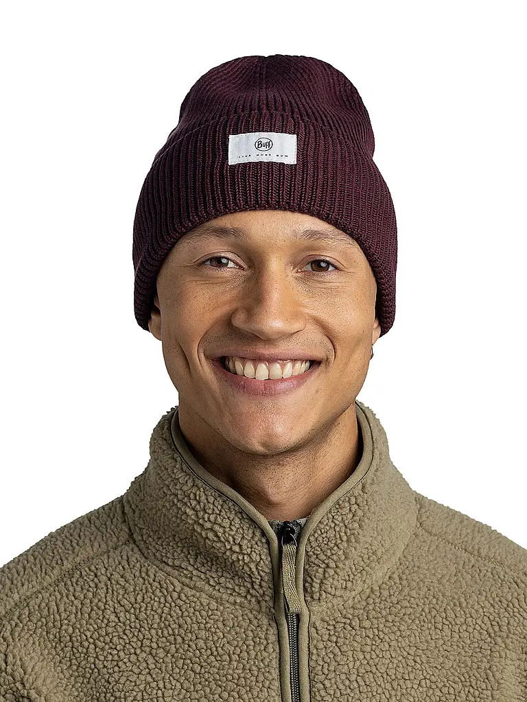 BUFF | Bonnet Femme Drisk Knitted | Rouge foncé