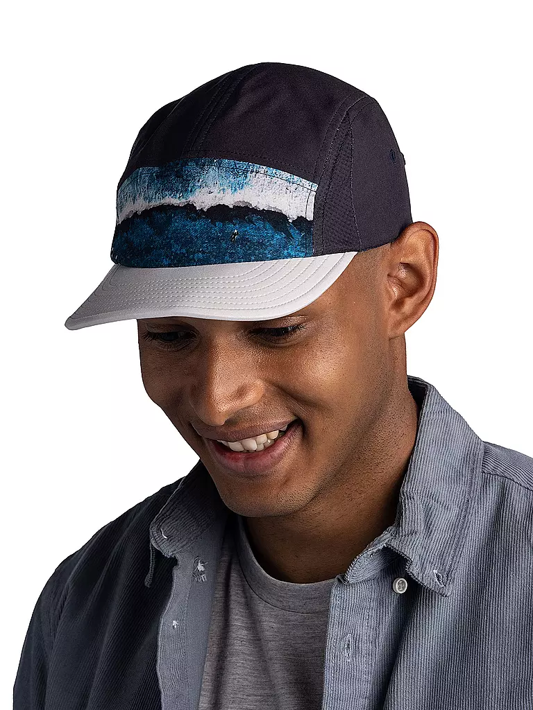 BUFF | Kappe Run Cap 5-Panel | Bleu foncé