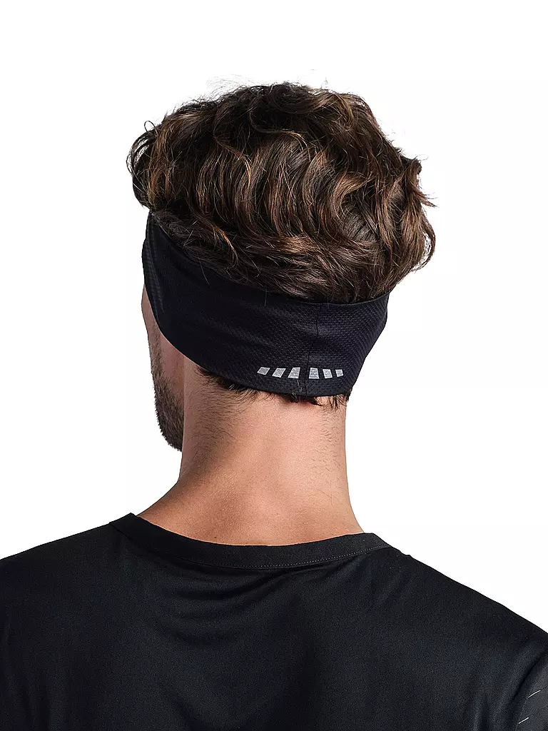 BUFF | Stirnband Reflective Fastwick R-Solid Black | Gris