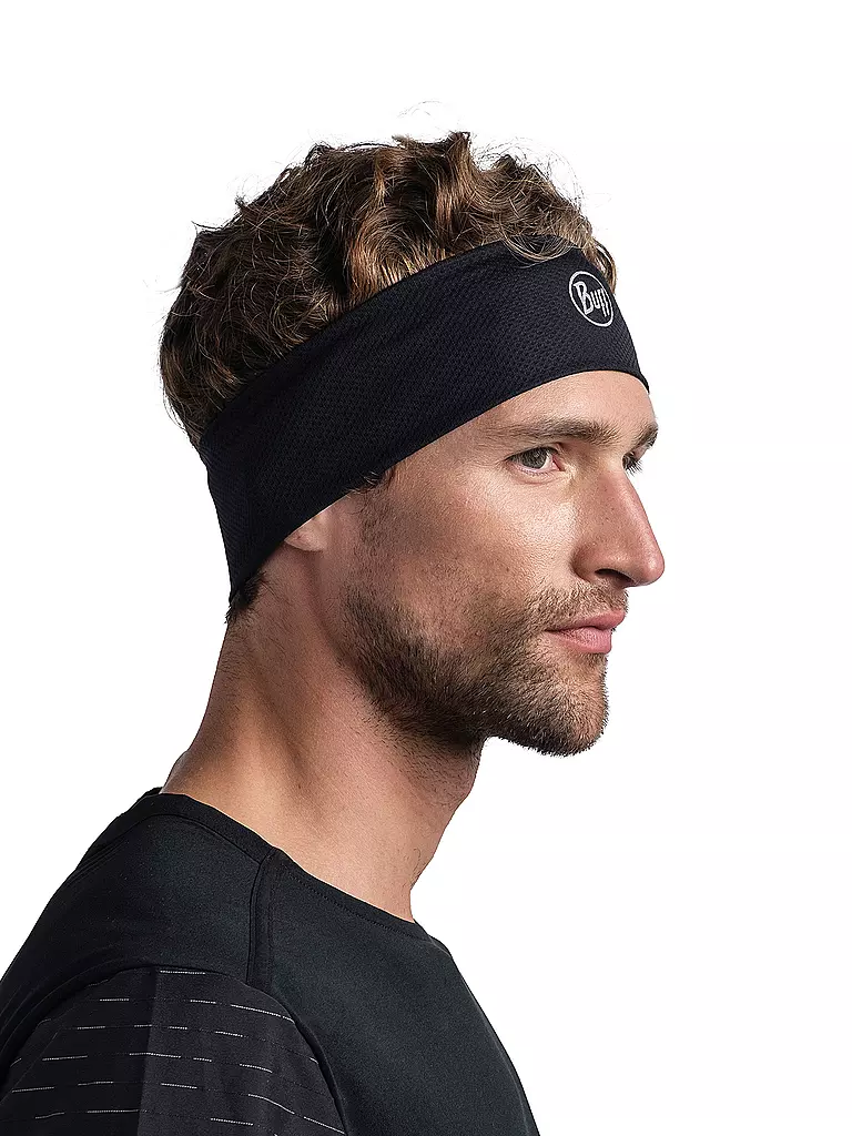 BUFF | Stirnband Reflective Fastwick R-Solid Black | Gris