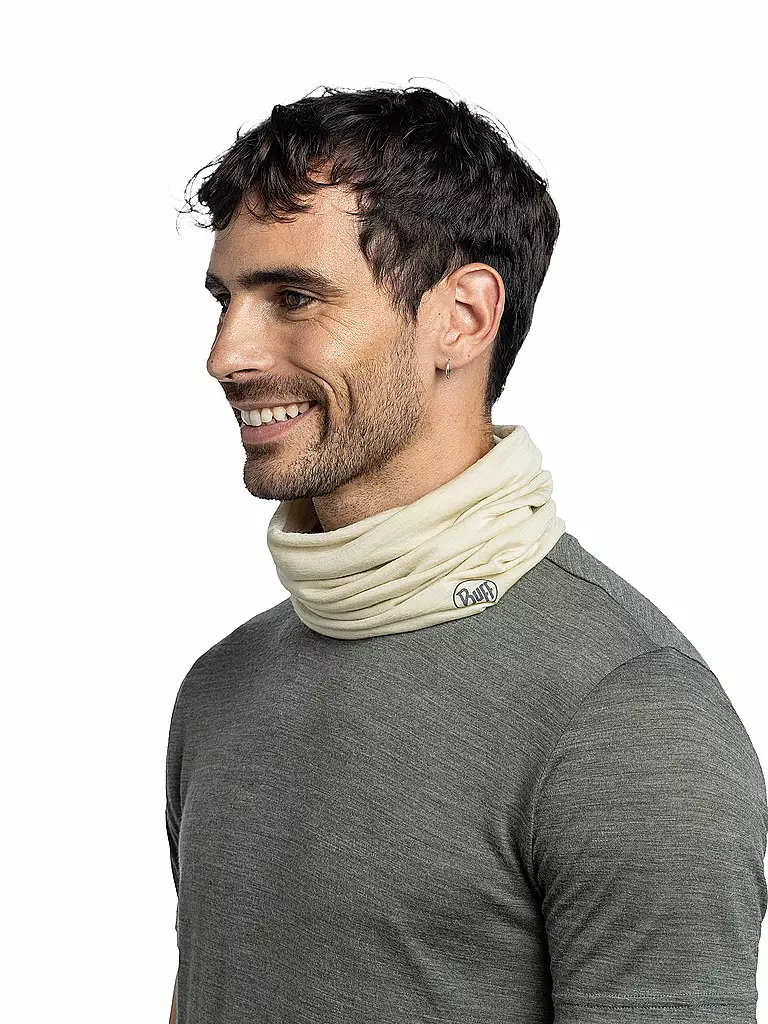 BUFF | Tour de cou multifonctionnel en laine mérinos légère | Beige