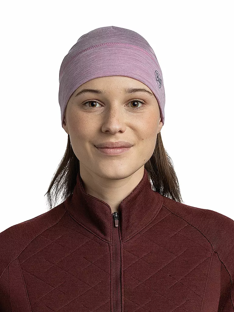 BUFF | Tour de cou multifonctionnel en mérinos léger | Rose