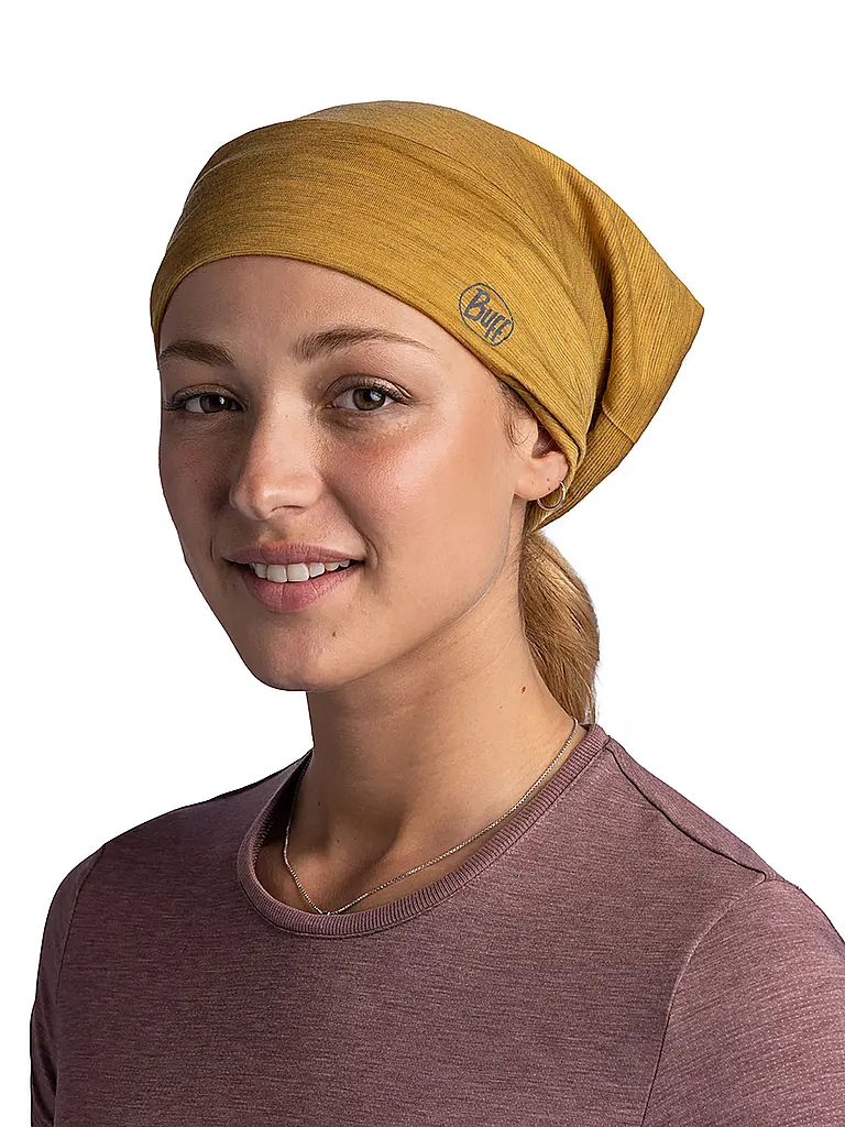 BUFF | Tour de cou multifonctionnel Lightweight Stripes | Moutarde