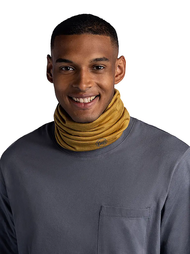 BUFF | Tour de cou multifonctionnel Lightweight Stripes | Moutarde