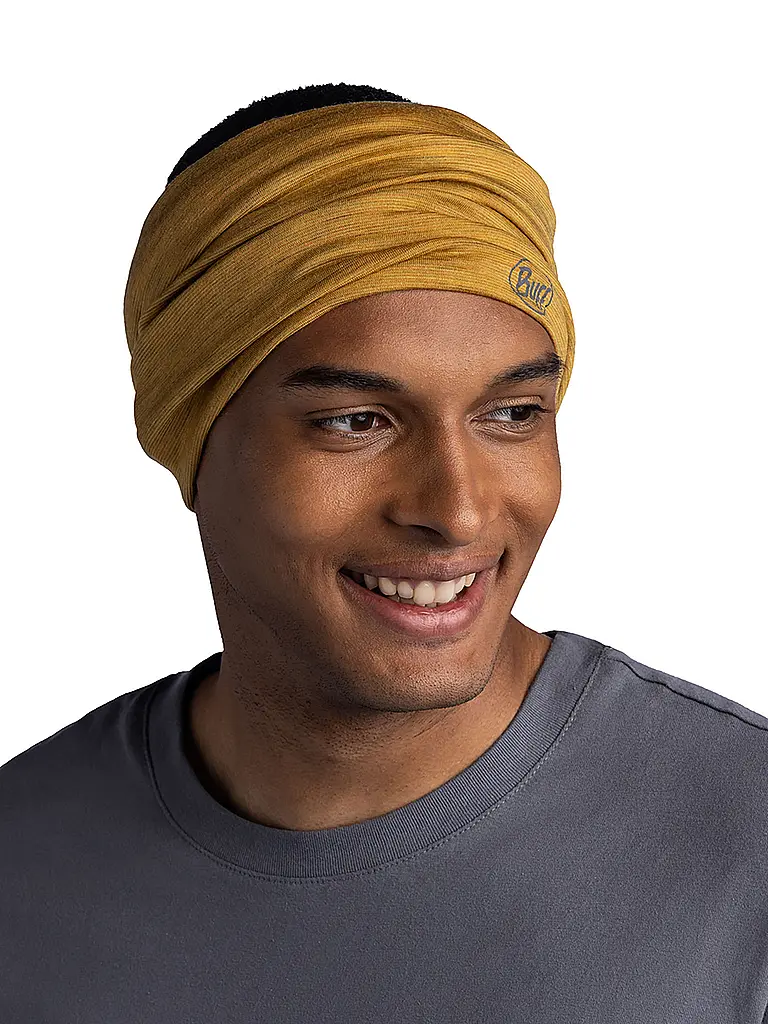 BUFF | Tour de cou multifonctionnel Lightweight Stripes | Moutarde