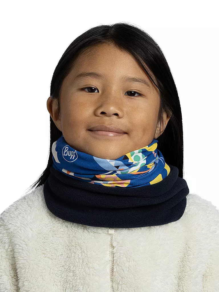 BUFF | Tour de cou multifonctionnel polaire pour enfants | Bleu foncé