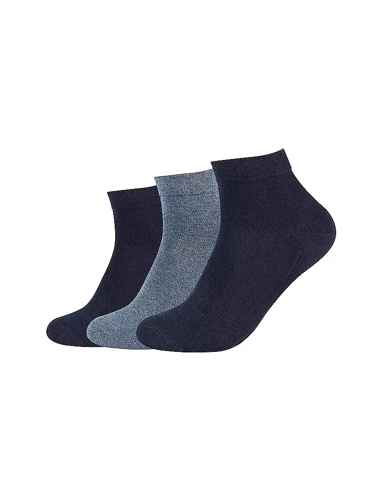 CAMANO | Chaussettes courtes lot de 3 | Bleu foncé