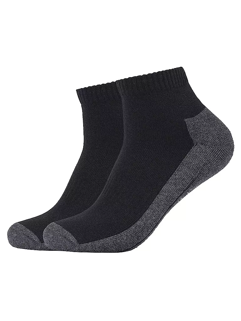 CAMANO | Chaussettes de loisirs Bamboo Pro Tex, lot de 2 | Noir