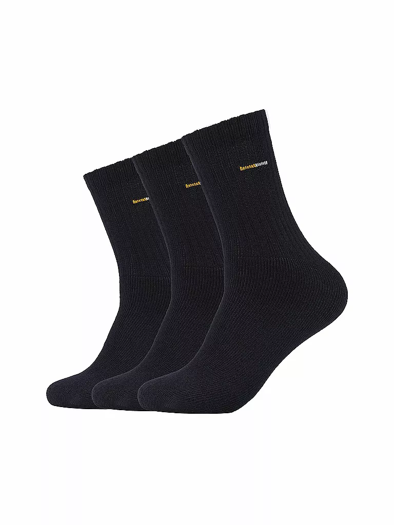 CAMANO | Chaussettes de sport unisexe, lot de 3 | Noir