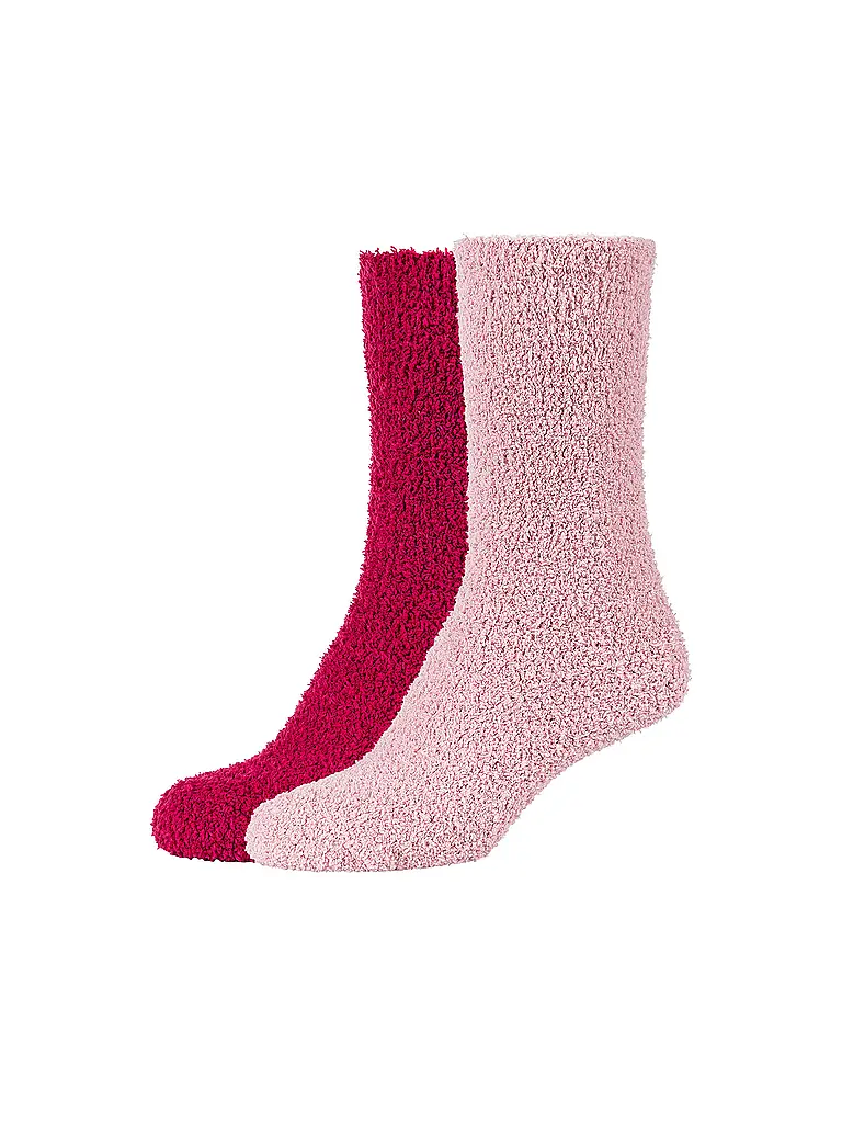 CAMANO | Chaussettes douillettes Cosy pour femmes, lot de 2 | Rose