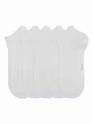 CAMANO | Chaussettes sneaker, lot de 5 | Blanc