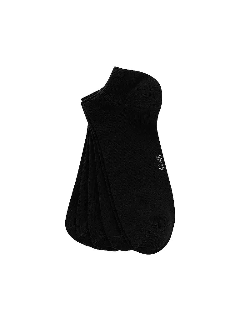 CAMANO | Chaussettes sneaker, lot de 5 | Noir