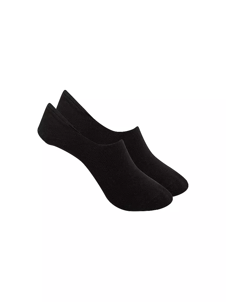 CAMANO | Chaussettes sneaker Footy, lot de 2 | Noir