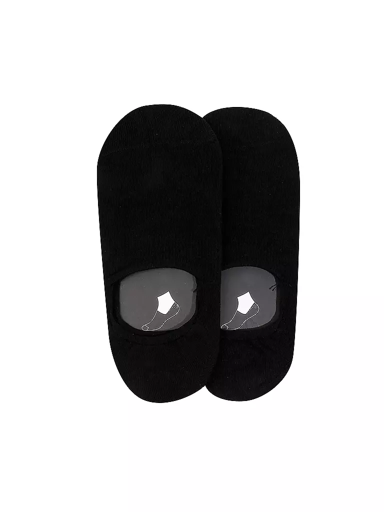 CAMANO | Chaussettes sneaker Footy, lot de 2 | Noir
