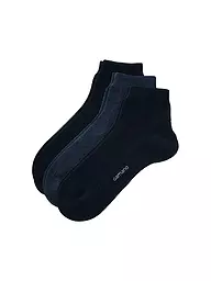 CAMANO | Chaussettes sneaker homme lot de 3 | Bleu