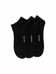 CAMANO | Chaussettes sneaker homme lot de 3 | Noir