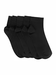 CAMANO | Socquettes CA-Soft Quarter, lot de 5 | Noir
