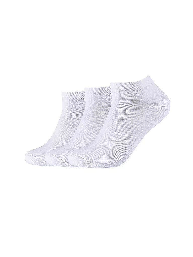 CAMANO | Socquettes invisibles, lot de 3 | Blanc