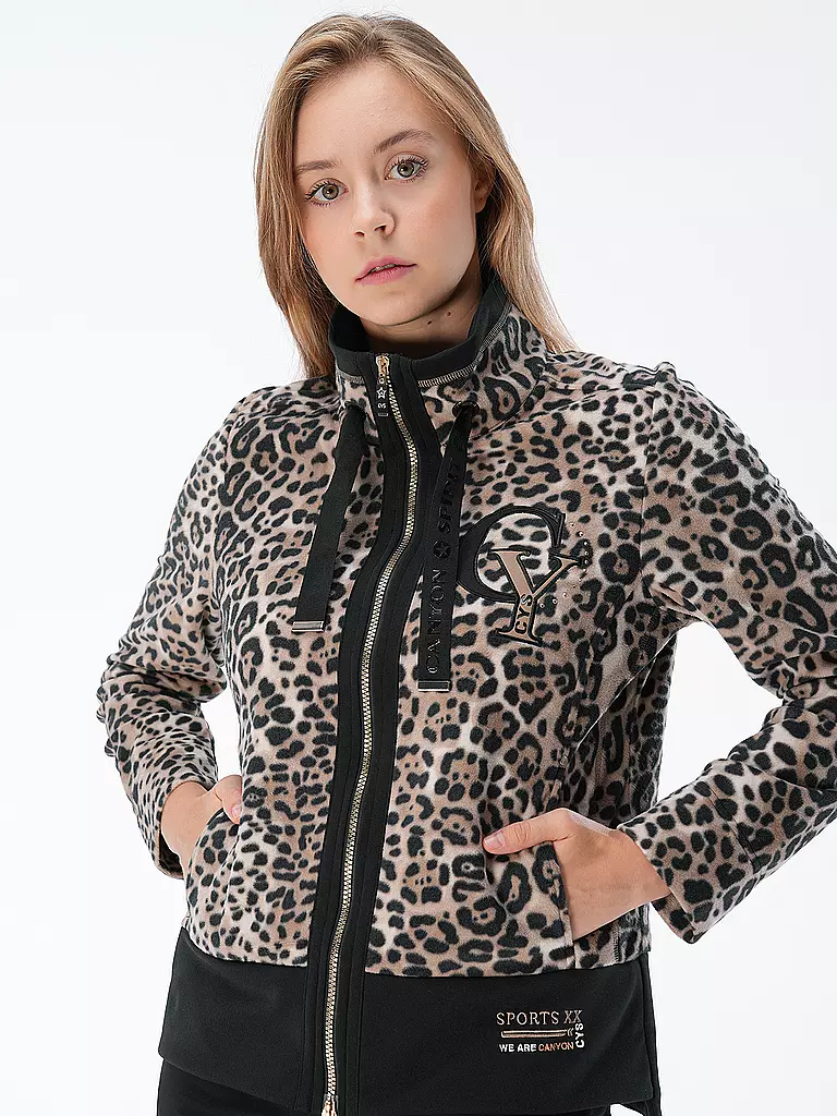 CANYON | Damen Sweatjacke Leo | Camel