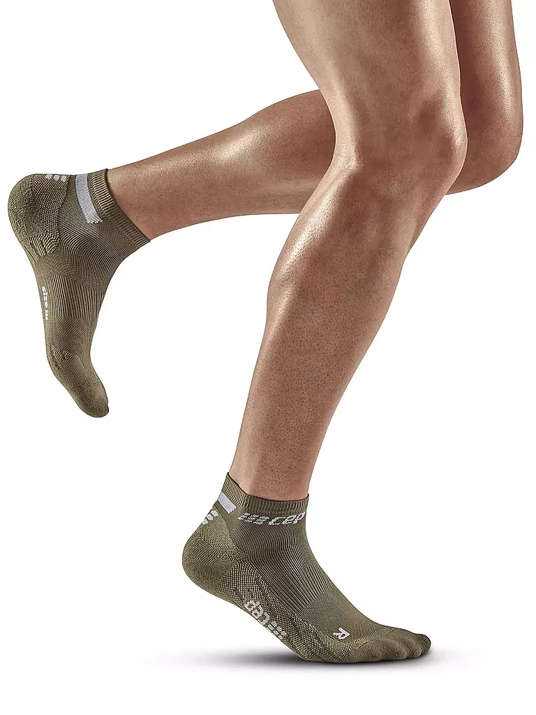 CEP | Herren Kompressionssocken The Run Low Cut | Olive
