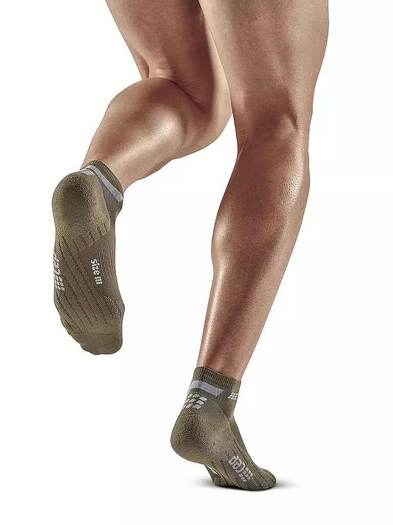 CEP | Herren Kompressionssocken The Run Low Cut | Olive