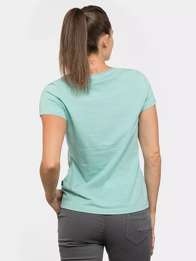 CHILLAZ | Damen Klettershirt Gandia Little Bear Heart | Vert clair