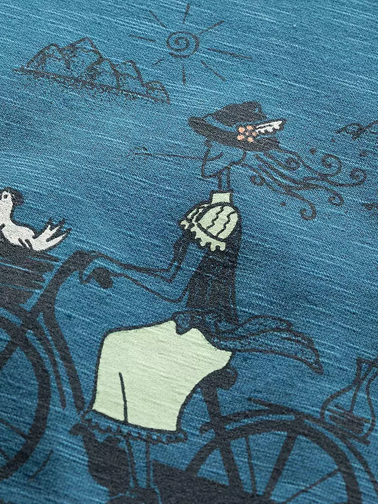 CHILLAZ | Damen Klettershirt Gandia Tyrolien Trip | Bleu