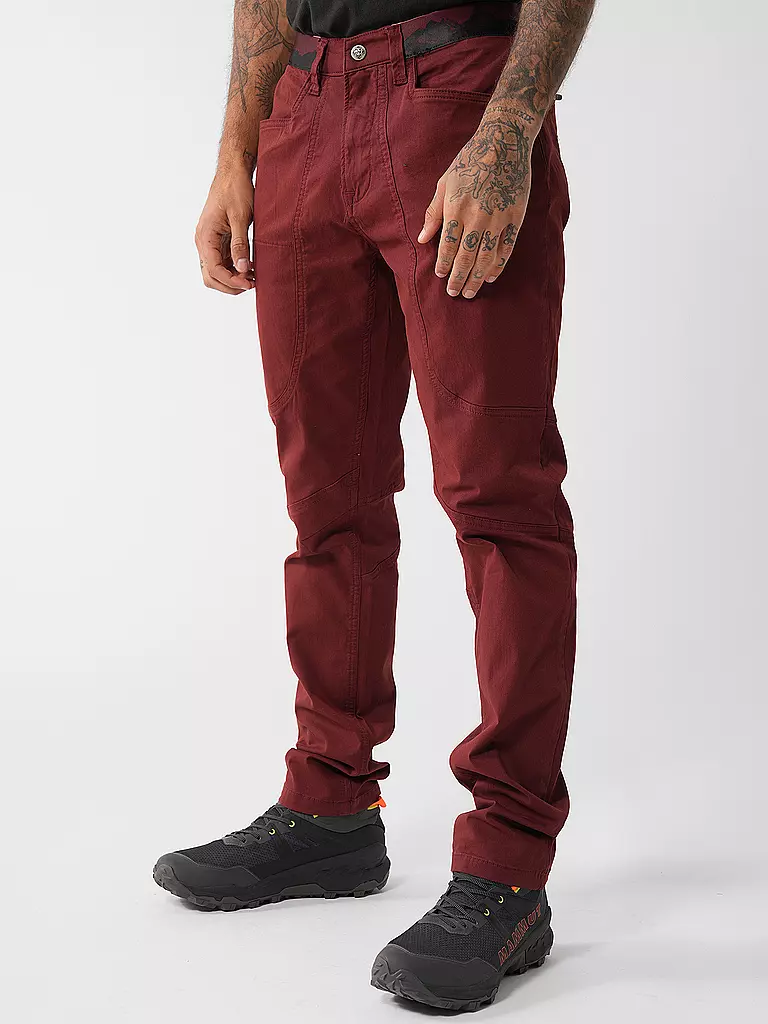 CHILLAZ | Herren Kletterhose Wilder Kaiser | Rouge foncé