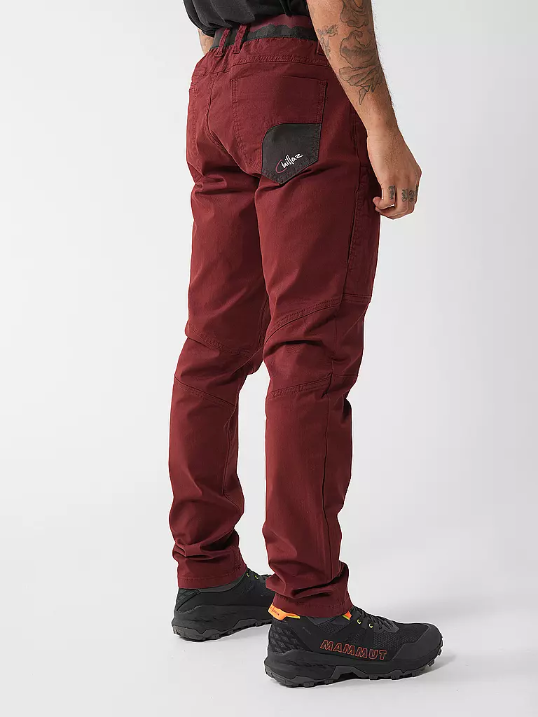 CHILLAZ | Herren Kletterhose Wilder Kaiser | Rouge foncé