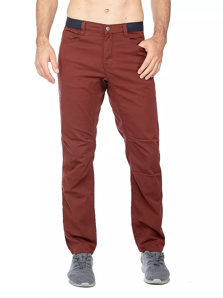 CHILLAZ | Pantalon d'escalade Céüse pour hommes | Rouge foncé