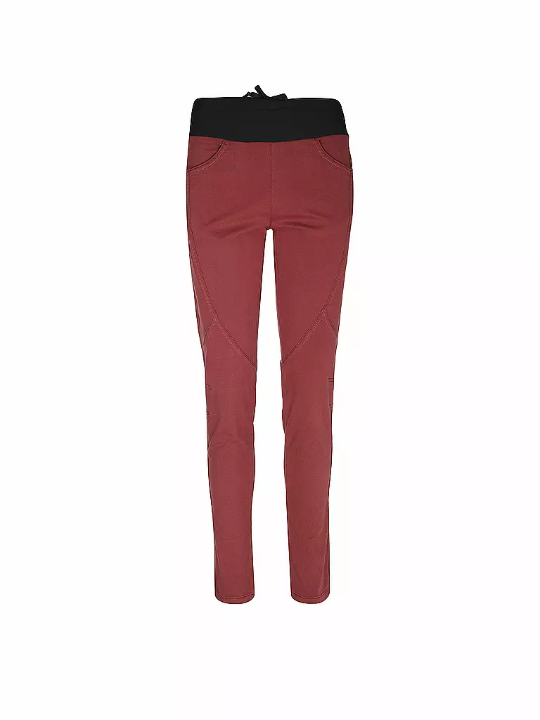 CHILLAZ | Pantalon d'escalade Fuji 2.0 pour femmes | Rouge foncé