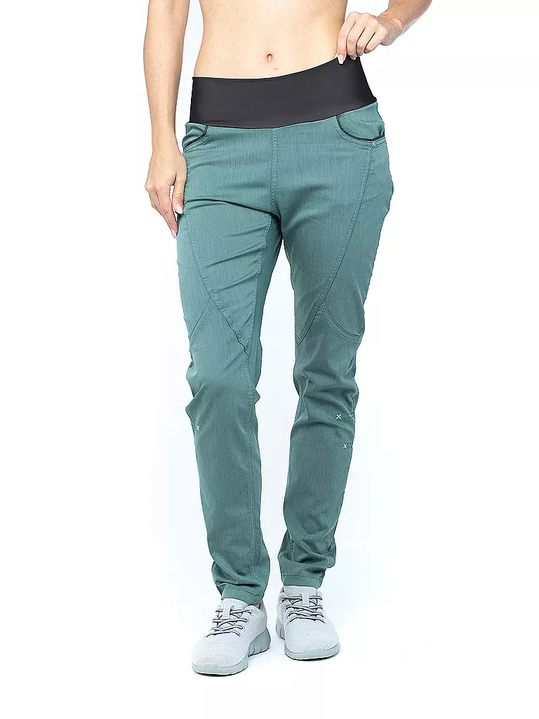 CHILLAZ | Pantalon d'escalade Fuji 2.0 pour femmes | Vert foncé
