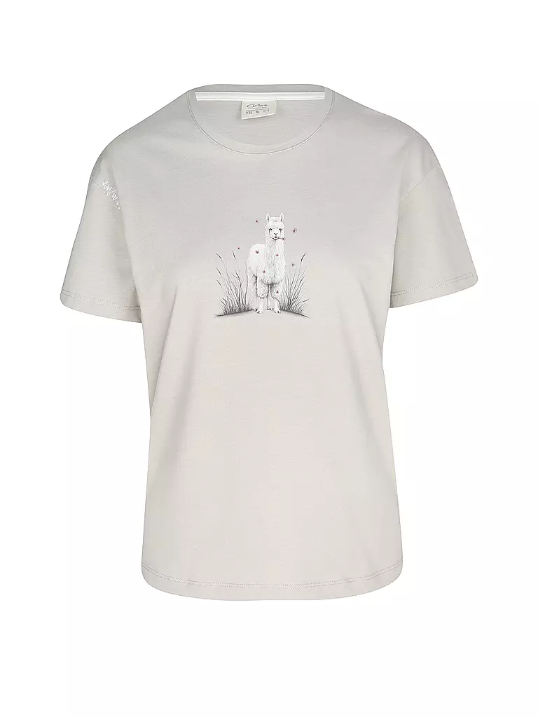 CHILLAZ | T-shirt d'escalade Alpaca Meadow pour femmes | Beige