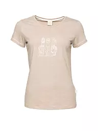 CHILLAZ | T-shirt d'escalade femme Gandia Alpaca Gang | Marron clair