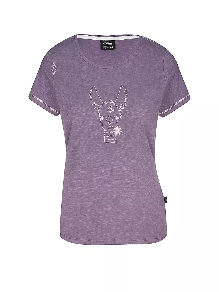 CHILLAZ | T-shirt d'escalade femme Happy Alpaca | Lilas