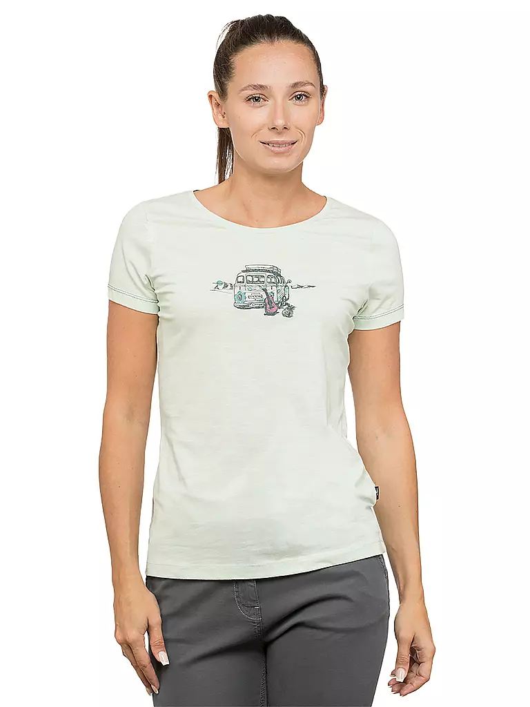 CHILLAZ | T-shirt d'escalade Gandia Out in Nature pour femmes | Menthe