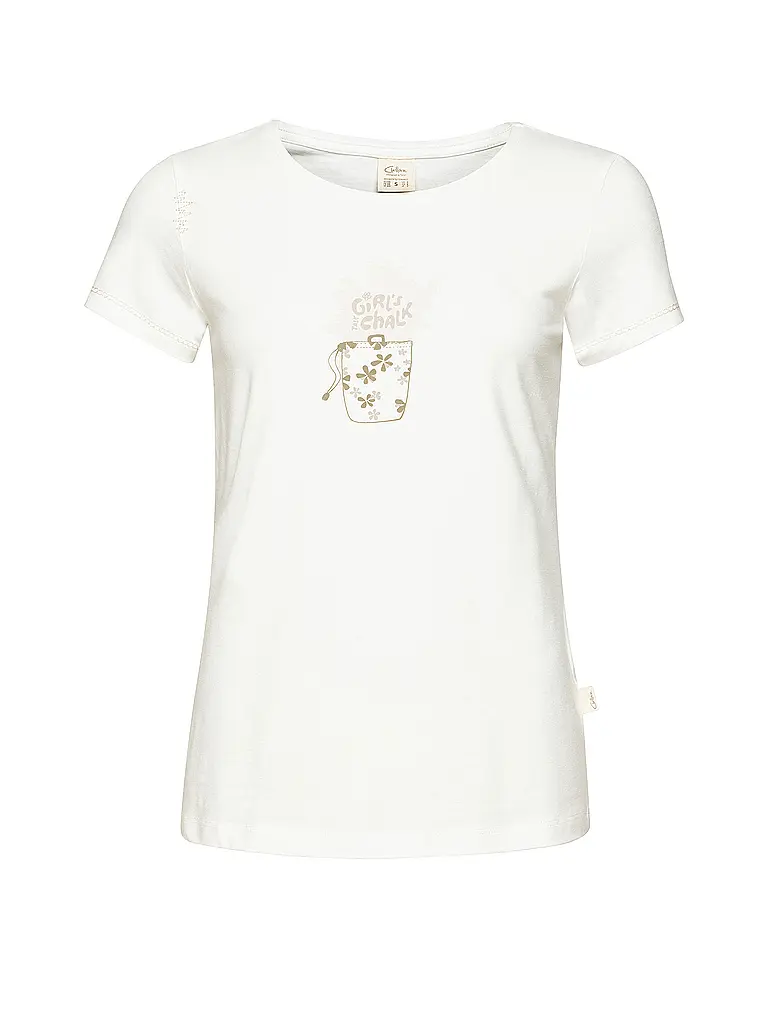 CHILLAZ | T-shirt d'escalade Gandia Talk Chalk pour femmes | Blanc