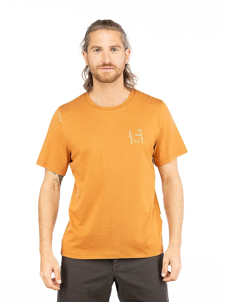 CHILLAZ | T-shirt d'escalade homme Out Of Order | Orange
