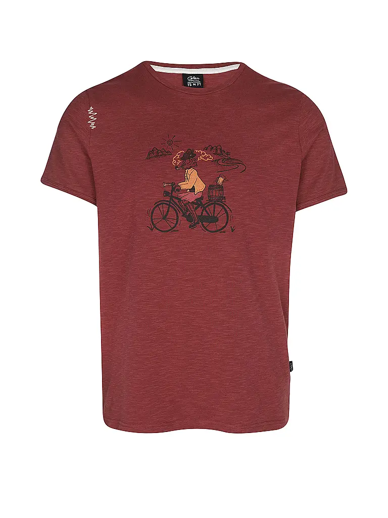CHILLAZ | T-shirt d'escalade homme | Rouge foncé