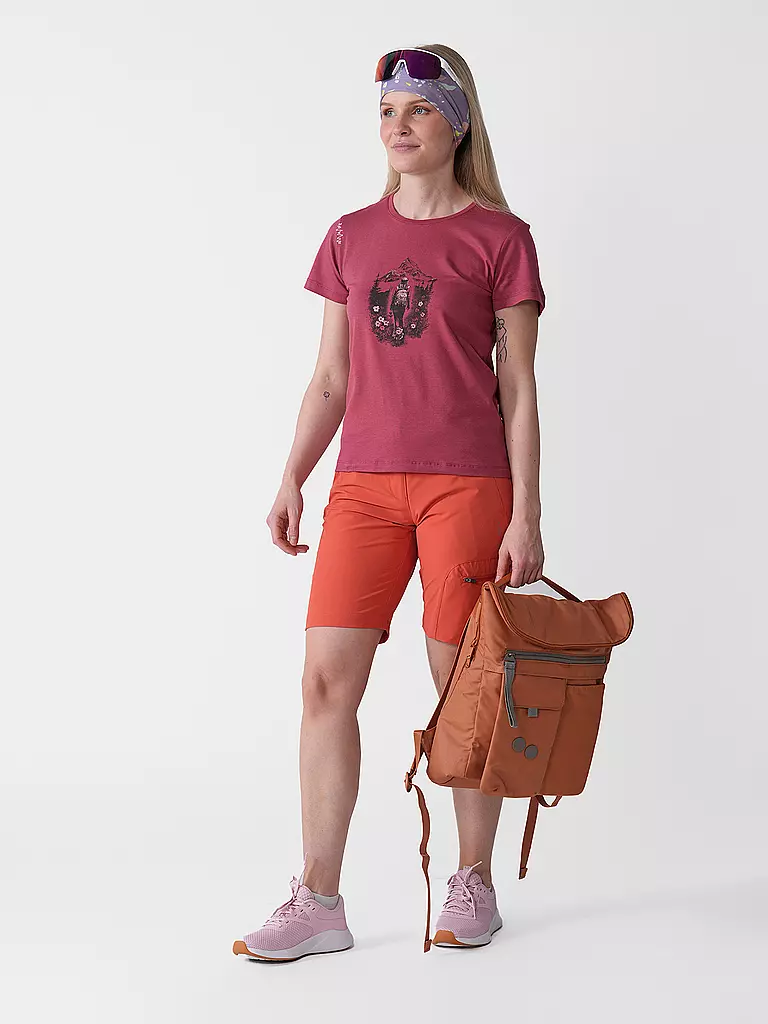 CHILLAZ | T-shirt d'escalade Mountain pour femmes | Rouge