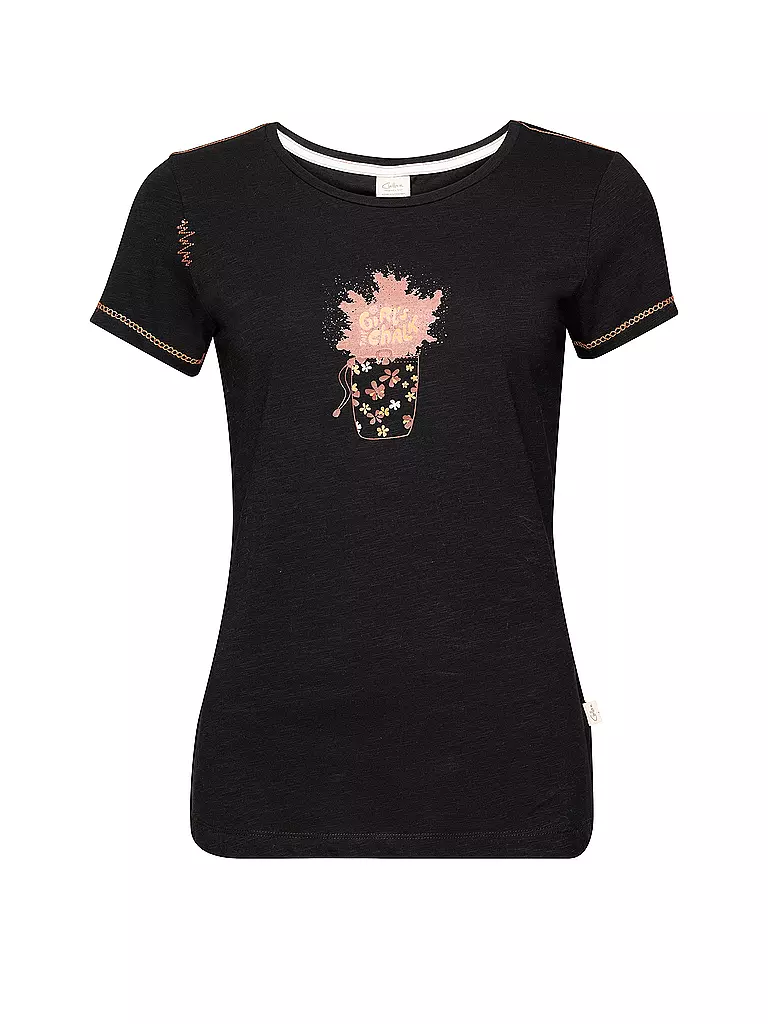 CHILLAZ | T-shirt d'escalade pour femmes Gandia Talk Chalk | Noir