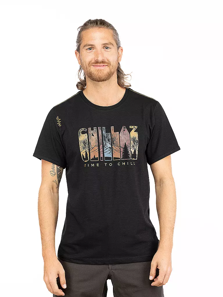 CHILLAZ | T-shirt d'escalade pour homme Time To Chill | Noir
