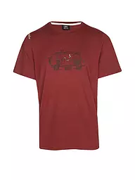 CHILLAZ | T-shirt d'escalade Van Life pour homme | Rouge foncé