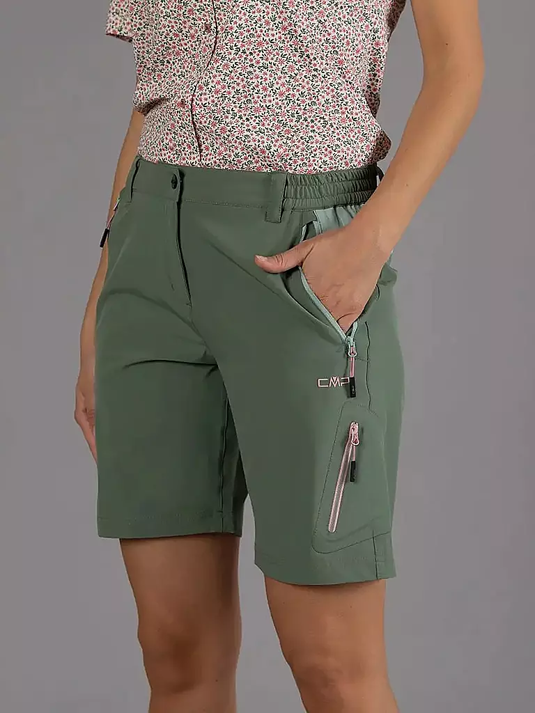 CMP | Damen Short Bermuda Stretch | Vert foncé