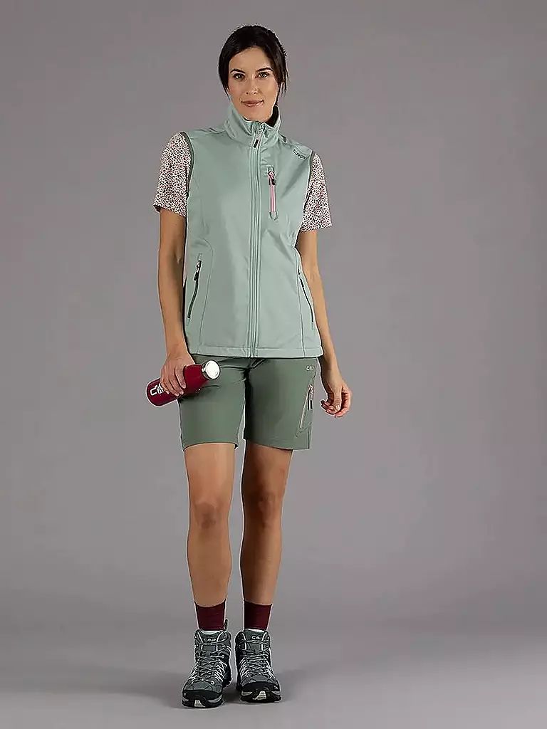 CMP | Damen Short Bermuda Stretch | Vert foncé