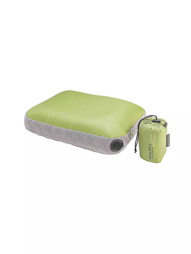 COCOON | Oreiller de voyage Air-Core Pillow Ultralight M | Vert