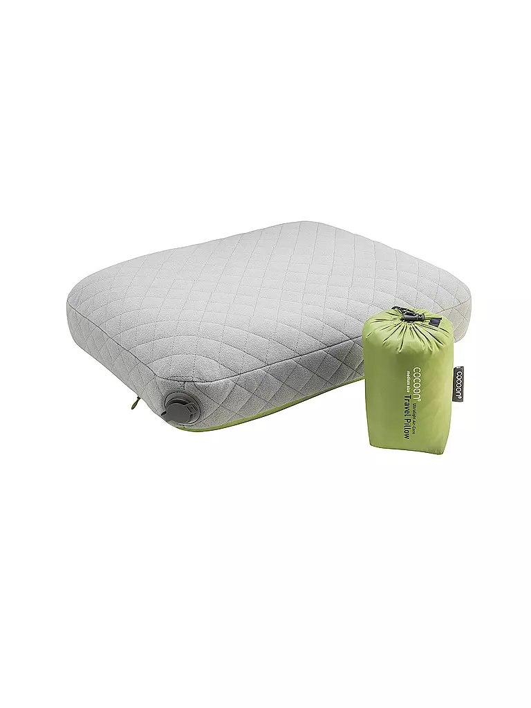 COCOON | Oreiller de voyage Air-Core Pillow Ultralight M | Vert