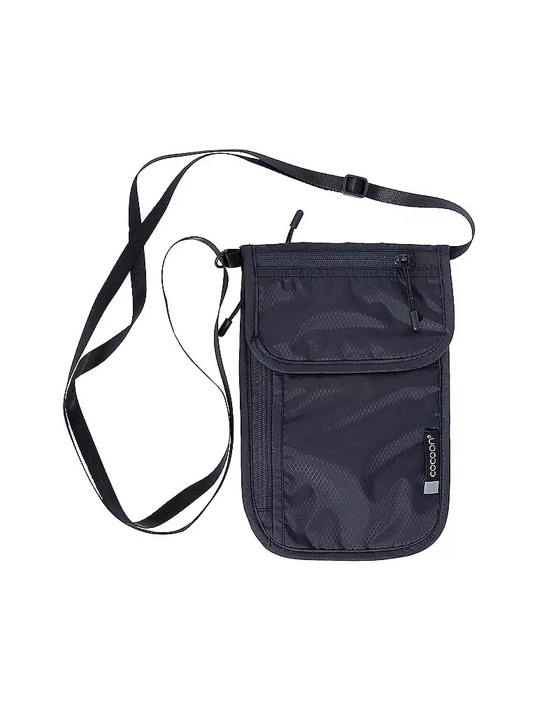 COCOON | Porte-documents de voyage à porter autour du cou | Noir