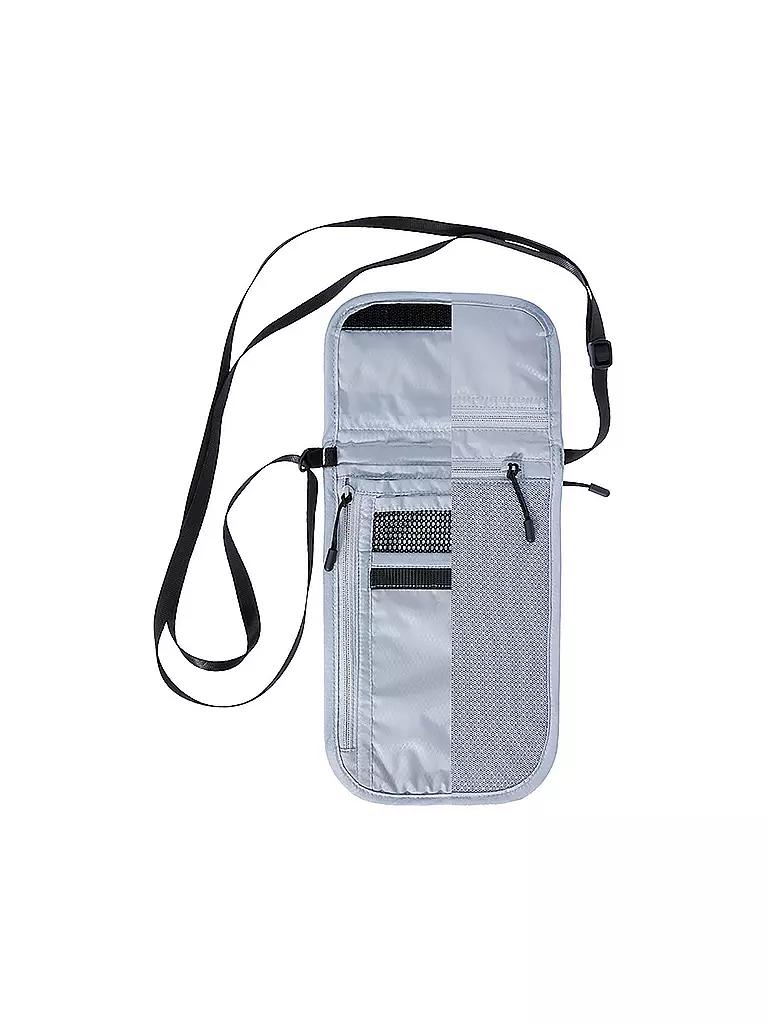 COCOON | Porte-documents de voyage à porter autour du cou | Gris clair